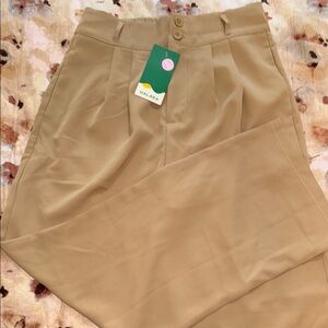 HALARA Tan Straight Leg Pants